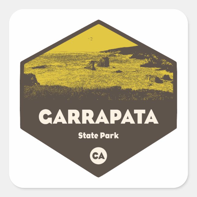 Garrapata State Park California Square Sticker (Front)