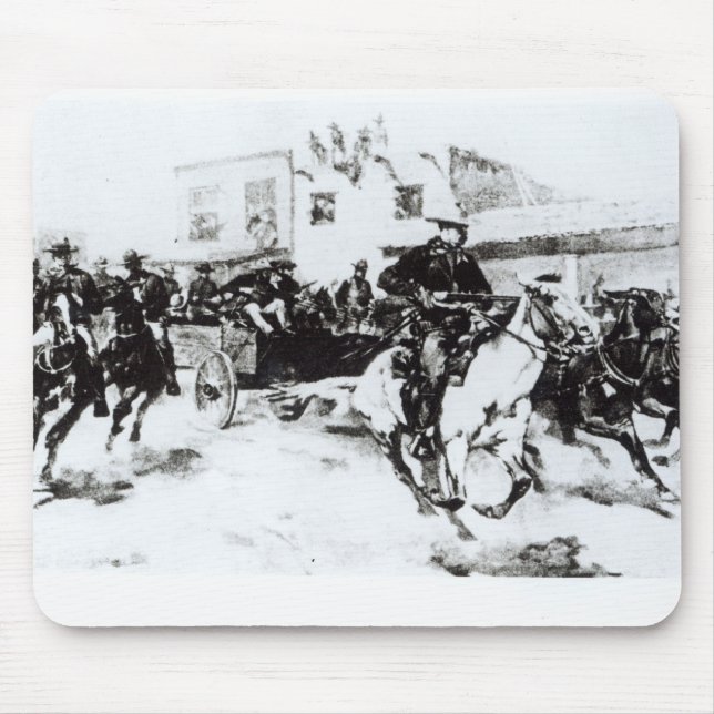 Garret brings in Billy the Kid, 1880 Mouse Mat (Front)