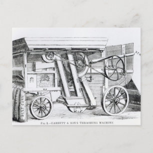 Garrett and Sons Patent Combined Threshing Postcard