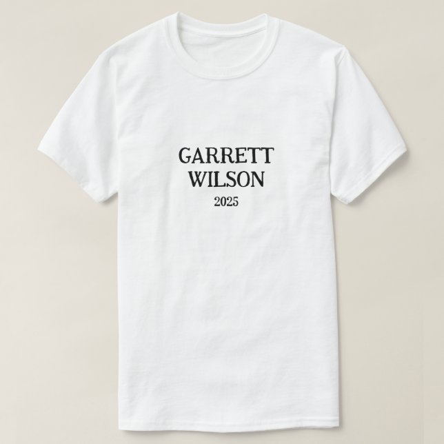 Garrett Wilson 2025 Official T-Shirt (Design Front)