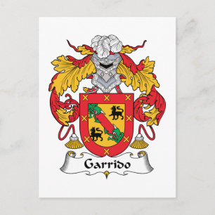 Garrido Family Crest Postcard