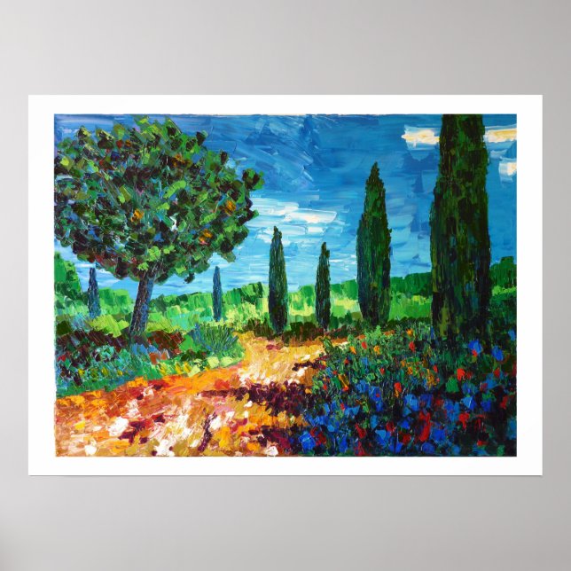 garrigue en Provence Poster (Front)