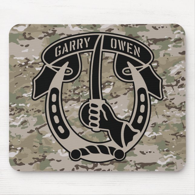Garry Owen 7th Cavalry Emblem Mouse Mat (Front)