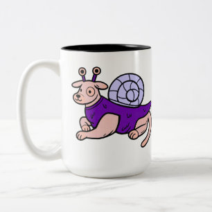 Garry the Dog Funny Cartoon Dog Two tone 15 oz Two-Tone Coffee Mug