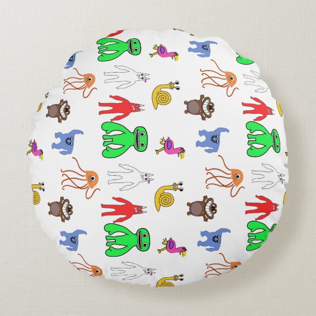 Garten Characters Anime Round Cushion (Front)