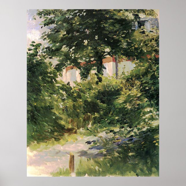 Gartenweg in Rueil  Edouard Manet Poster (Front)