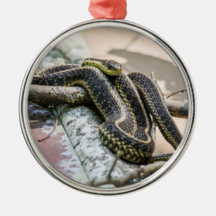 Garter Snake Metal Tree Decoration