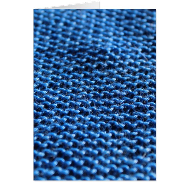 Garter Stitch in blue (Front)