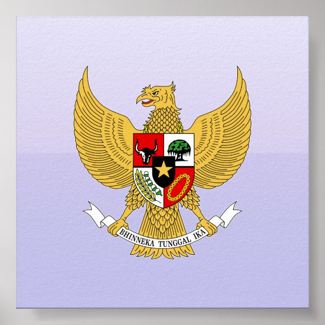 Garuda Pancasila, t Arms Indonesia, Indonesia Poster (Front)