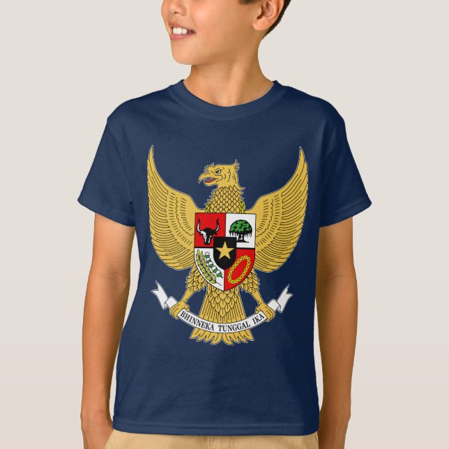 Garuda Pancasila, t Arms Indonesia, Indonesia T-Shirt (Front)