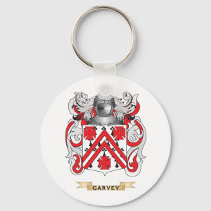 Garvey Coat of Arms (Family Crest) Key Ring