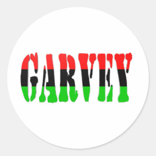 Garvey Pan-African Flag Classic Round Sticker