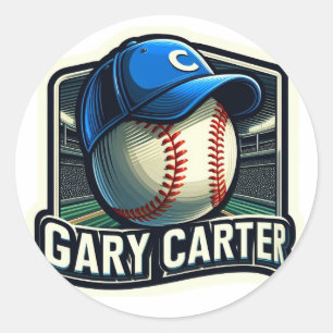 GARY CARTER CLASSIC ROUND STICKER