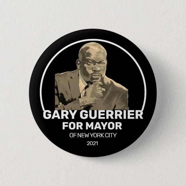 Gary Guerrier for NYC Mayor 2021 6 Cm Round Badge (Front)