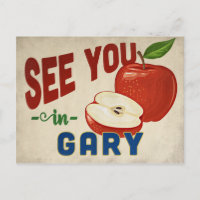Gary Indiana Apple - Vintage Travel