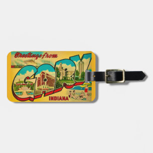 Gary Indiana Colourful  Luggage Tag