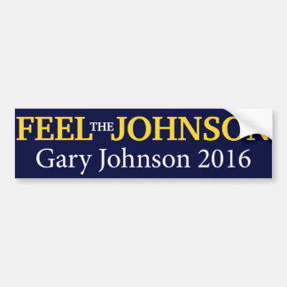 Gary Johnson - Feel The Johnson Bumper Sticker