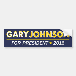 Gary Johnson for President 2016 Bumper Sticker