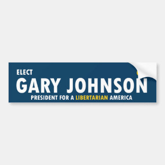 Gary Johnson for President 2016 Libertarian Bumper Sticker