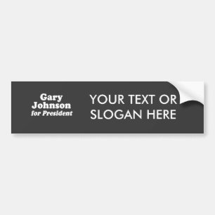 GARY JOHNSON FOR PRESIDENT BUMPER STICKER