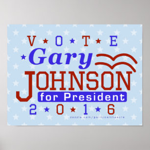 Gary Johnson President 2016 Election Libertarian Poster