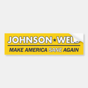 Gary Johnson / Weld Libertarian Bumper Sticker