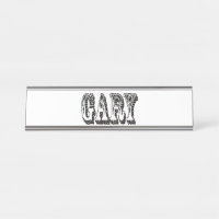 Gary Mens Name Logo,