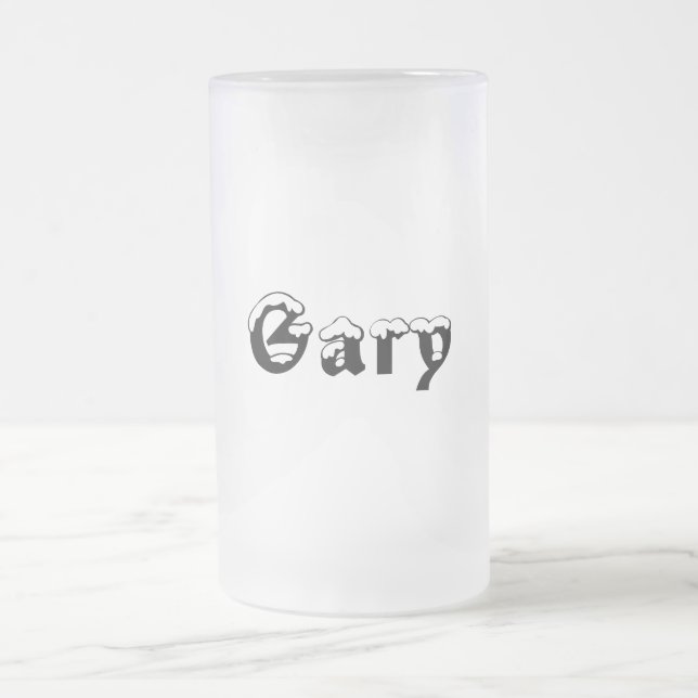 Gary-Name Style-Frosted Mug (Center)
