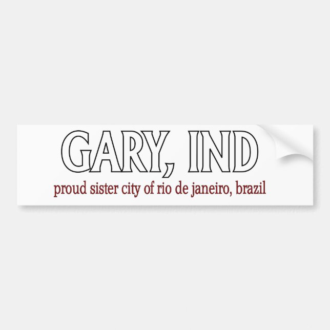 GARY PRIDE bumper sticker (Front)