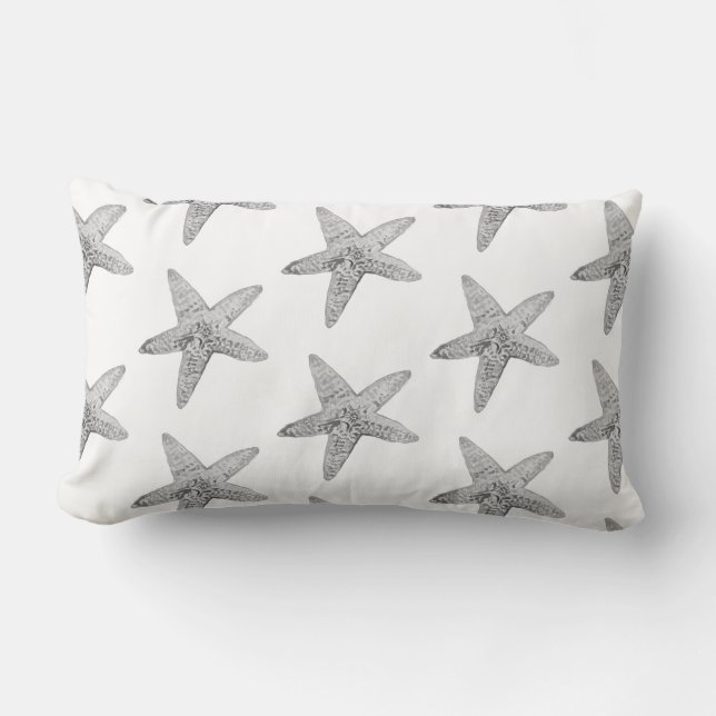 Gary Starfish Beach Pattern Pillow (Front)
