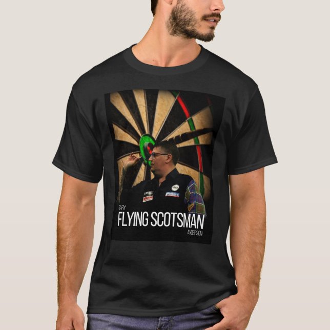 Gary The Flying Scotsman Anderson Darts Graphic T- T-Shirt (Front)