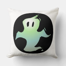 Gary the Ghost Throw Pillow