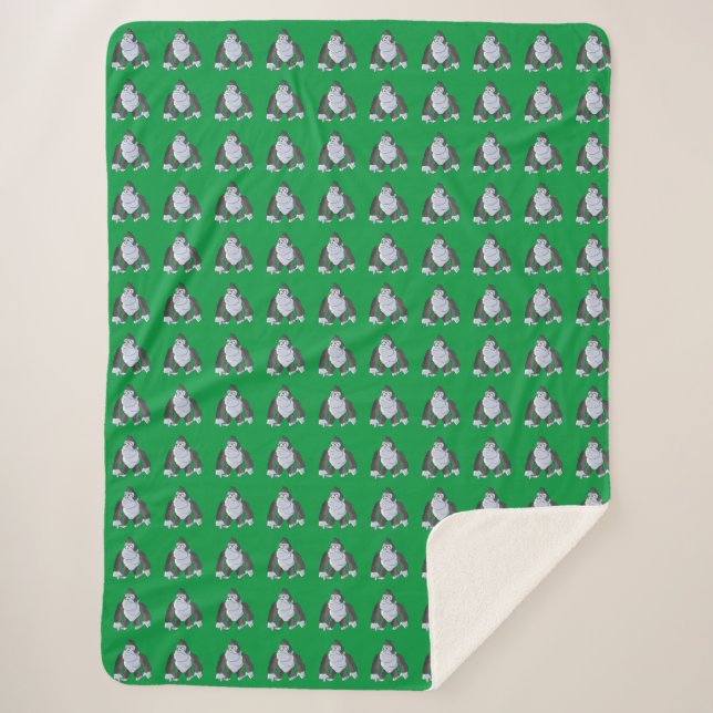 Gary the Gorilla  Sherpa Blanket (Front)