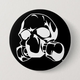 Gas 7.5 Cm Round Badge