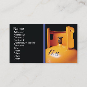 Gas bottle business card