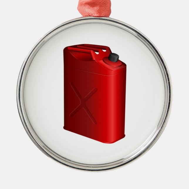 Gas Can Metal Tree Decoration (Front)