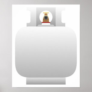 Gas Cylinder Poster