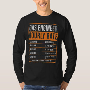 Gas Engineer Hourly Rate Uk Heating Engineer T-Shirt