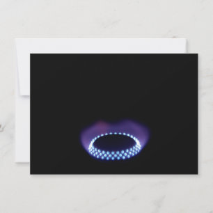 Gas flame card