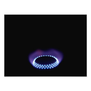 Gas flame photo print