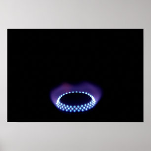 Gas flame poster