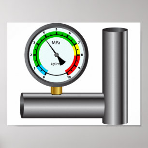 Gas Manometer Poster