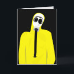 GAS MASK BIRTHDAY GREETING CARD<br><div class="desc">GAS MASK BIRTHDAY CARD</div>