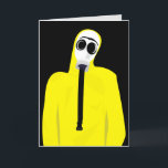 GAS MASK BIRTHDAY GREETING CARD<br><div class="desc">GAS MASK BIRTHDAY CARD</div>