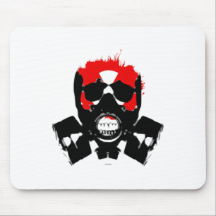 Gas Mask - Charcoal Resist - Radioactive Symbol - Mouse Mat