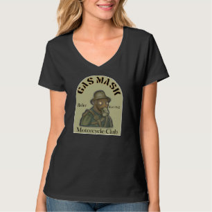 Gas Mask Motor Club Sign T-Shirt