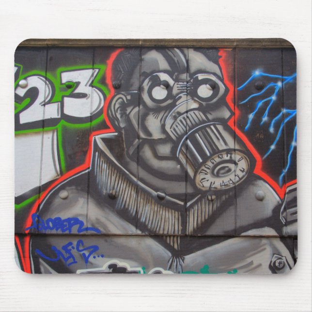 Gas Mask Mouse Mat (Front)
