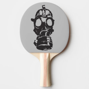 GAS MASK PING PONG PADDLE