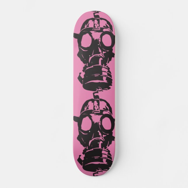 GAS MASK PINK SKATEBOARD (Front)