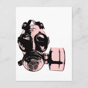 Gas Mask Postcard
